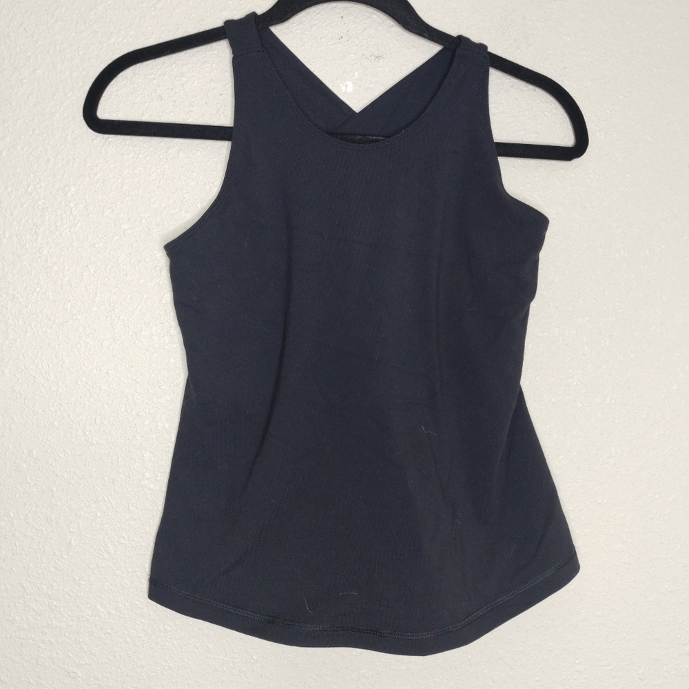 Lululemon Black Cross Strap Tank Top Women's Size 8